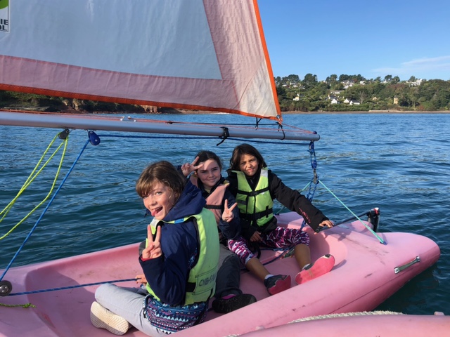 1ère séance de voile